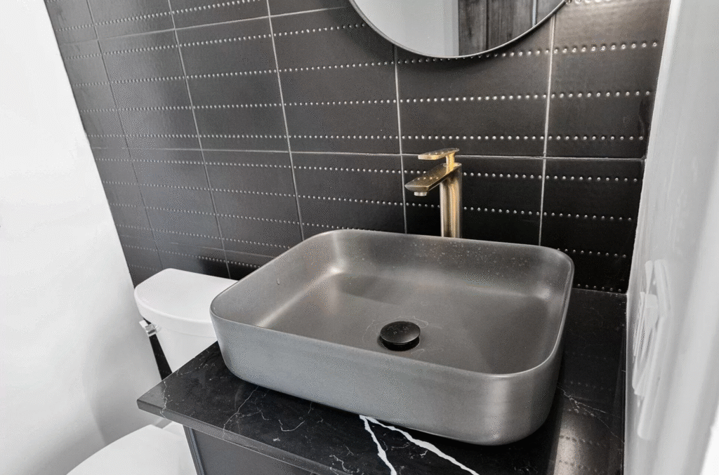 Bathroom remodel sink and faucet